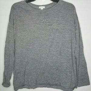 J Jill gray wool sweater
